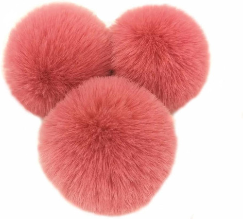 Stk 6cm pompons kunstfell - 6cm,