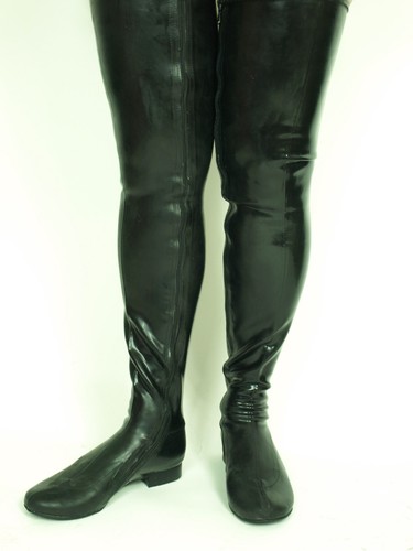 Handgefertigte gummi stiefel - handgefertigte,