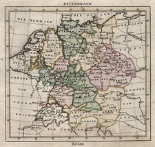 Deutschland Original Kupferstich Landkarte 1800