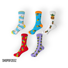 Bunte Ananas Socken für Unisex – Lustige Obst-Motive, Verschiedene Designs