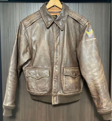 Fliegerjacke braun leder - fliegerjacke,