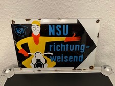 NSU Schild richtungweisend