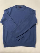 Daniele Fiesoli Rundhals Pullover 48 M Blau Kaschmir Luca Faloni Gran Sasso