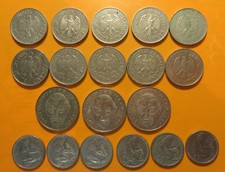 19 Münzen der BRD, 10 x 1