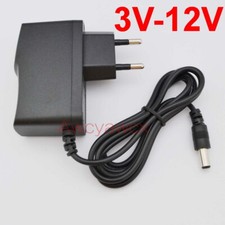 AC Adapter DC 3V 4.5V 5V 6V 7.5V 8V 9V 10V 12V 500mA 1A power supply 5.5mm 2.1mm