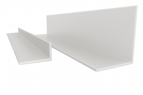 Aluminium winkel weiß - aluminium,