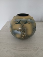 Kutani Porzellan Japanische Blumenvase Goldene Wolke Gebirgszug 6,49 Zoll