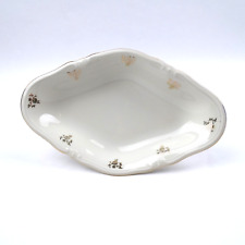 Winterling Windsor Servierschale Dekor Goldrose mit Goldrand Porzellan beige