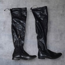 Hohe Stiefel Kunstleder mit