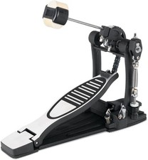 B-WARE Single Fußmaschine Pedal Schlagzeug Fußpedal Bodenplatte Doppelkette Fuma