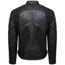 Herren schwarze Echtleder