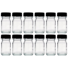 12x 30ml Weithalsglas Glas mit