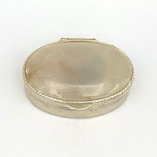 Vintage Pillendose Onyx Marmor