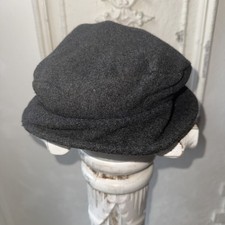 Vintage Damen Hut Grau-schwarz