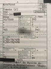 Yamaha 1.Serie RD 250 1973 Typ 352 Motorrad Dokumente Magura Lenker Papiere 30PS