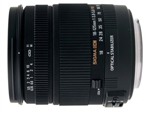 Sigma 125mm 6 dc os - sigma, 18-125mm