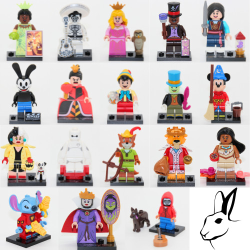 Lego disney 100 - disney, minifiguren