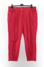 Canda C&A Damen Jeans Gr. 48 Hose Rot #FH-39