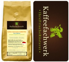 Kaffeefachwerk Rösterei Sumatra aus Bio Anbau ♥ Frisch geröstete Kaffee Bohnen