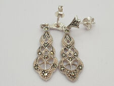 Silber Markasit Ohrhänger /
