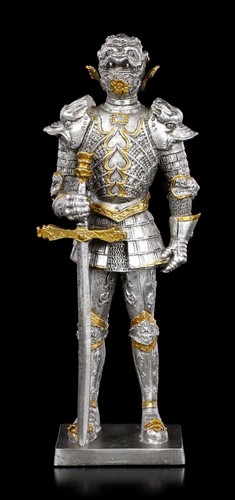 Zinn ritter figur - zinn,