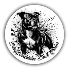 Staffordshire Bullterrier Aufkleber - Autoaufkleber - Sticker | Motiv: B003