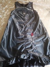 Toff Togs 134 Festlich Taft Kleid Grau, Ballonform, Sommer, Nicht Gefüttert