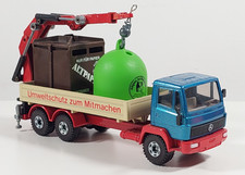 Siku - Mercedes-Benz - 2920 -MB Recycling Transporter - Container Glas Altpapier