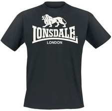 Lonsdale London T-Shirt Herren Logo schwarz Streetwear