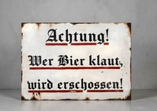 Wer Bier klaut, wird