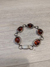 Bernstein Armband 835 Silber