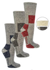 OLEXO Wandersocken 85% Merino 1-3 Paar | Gr. 35-46 Trekking Outdoor Damen Herren
