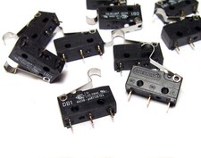 10x Cherry DB1 Micro-Taster, Mikro-Schalter mit Hebel, Subminiatur-Switch, NOS