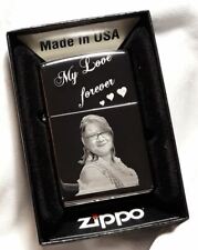 ZIPPO mit Wunschgravur - Text oder Foto - Diamantgravur - Geschenkset - NEU