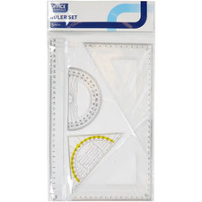 5tlg. Geometrie Lineal Set