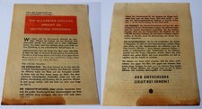 1944 Wehrmacht Flugblatt
