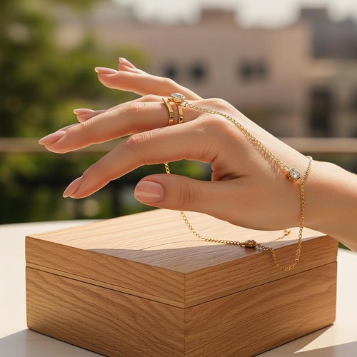 Gold big crystal - gold,