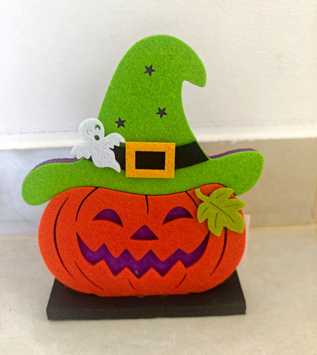 Halloween filzfigur kürbis - filzfigur,