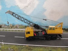 Seltenes Werbemodell von MAN mit Sennebogen Gittermastkran / Seilbagger