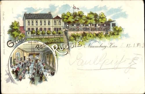 Litho naumburg der saale - naumburg, an