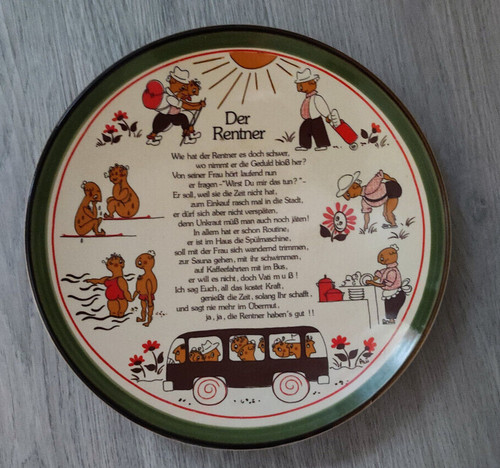 Wandteller der rentner - wandteller, von