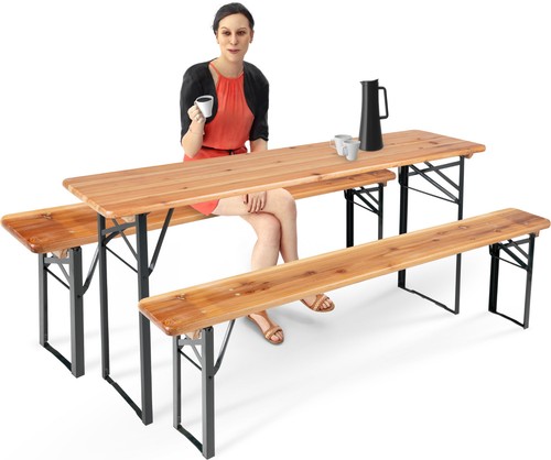 Set bier bank klappbar - set,