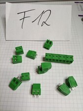 15 Stück PTR PK350 Printklemmen Schraubklemmen Anschlussklemmen 2 polig,  grün