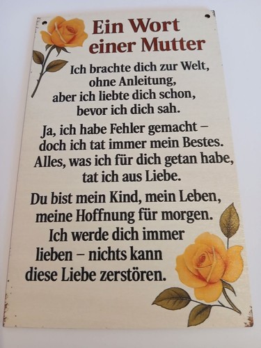 Holzschild mit spruch neu - holzschild,