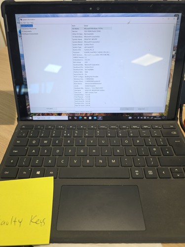 Surface pro 1724 win 10 - 4,