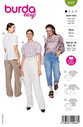 Schnittmuster bluse mit - schnittmuster,