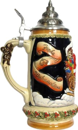 King bierkrug weihnachtsmann - bierkrug,