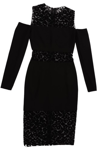 Mugler midikleid schwarz - mugler,