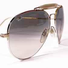 Vintage Ray-Ban Outdoorsman Aviator Shooter Gold Grau Grey Verlauf Sonnenbrille