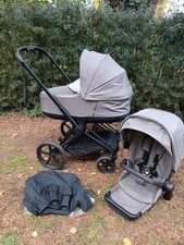 Cybex Priam 2in1 Platinum Kombi-Kinderwagen, Schwarz Grau Set mit Adaptern Buggy